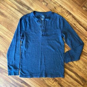 Men’s S blue waffle knit top